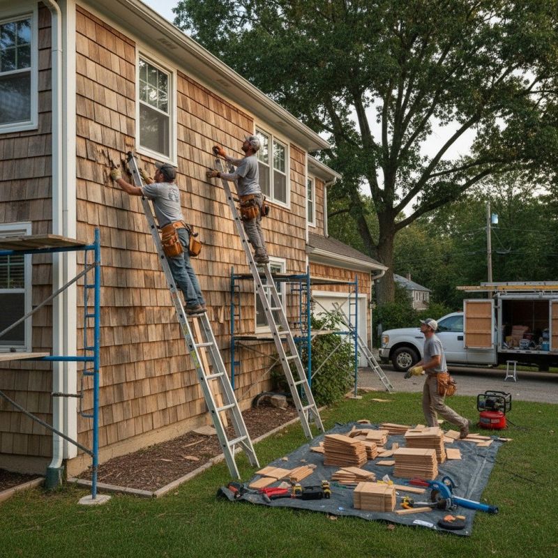 Local Shake Siding Installation pros at work