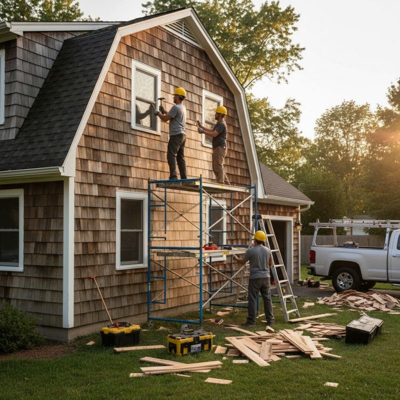 Shake Siding Installation