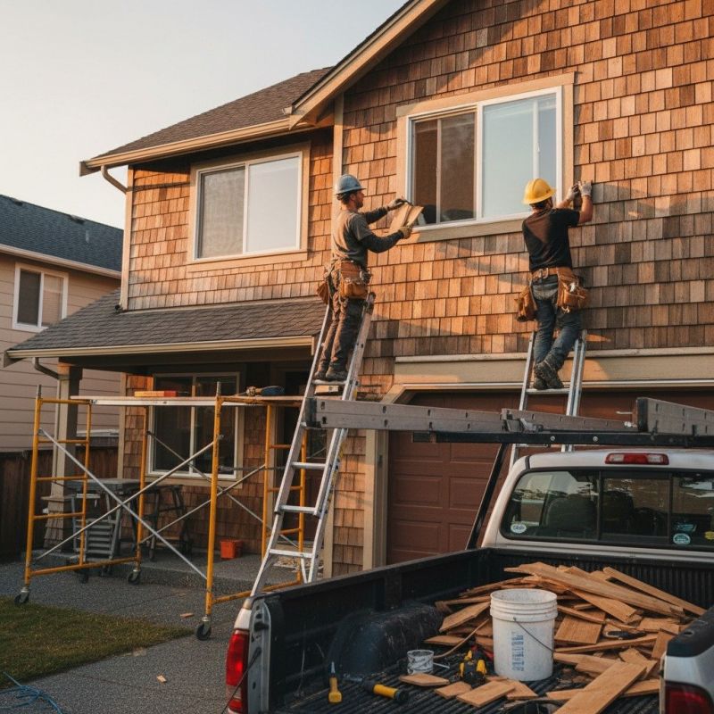 Shake Siding Installation
